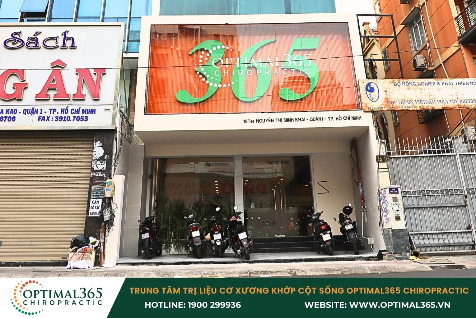 Địa chỉ Trung tâm Trị liệu Cơ xương khớp Cột sống Optimal365 Chiropractic