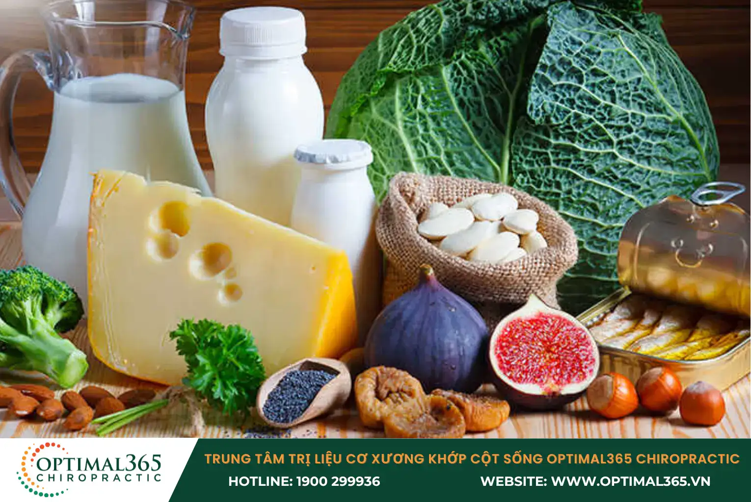 Thực phẩm giàu canxi giúp các tế bào xương tái tạo và phục hồi nhanh hơn, đặc biệt sau tổn thương