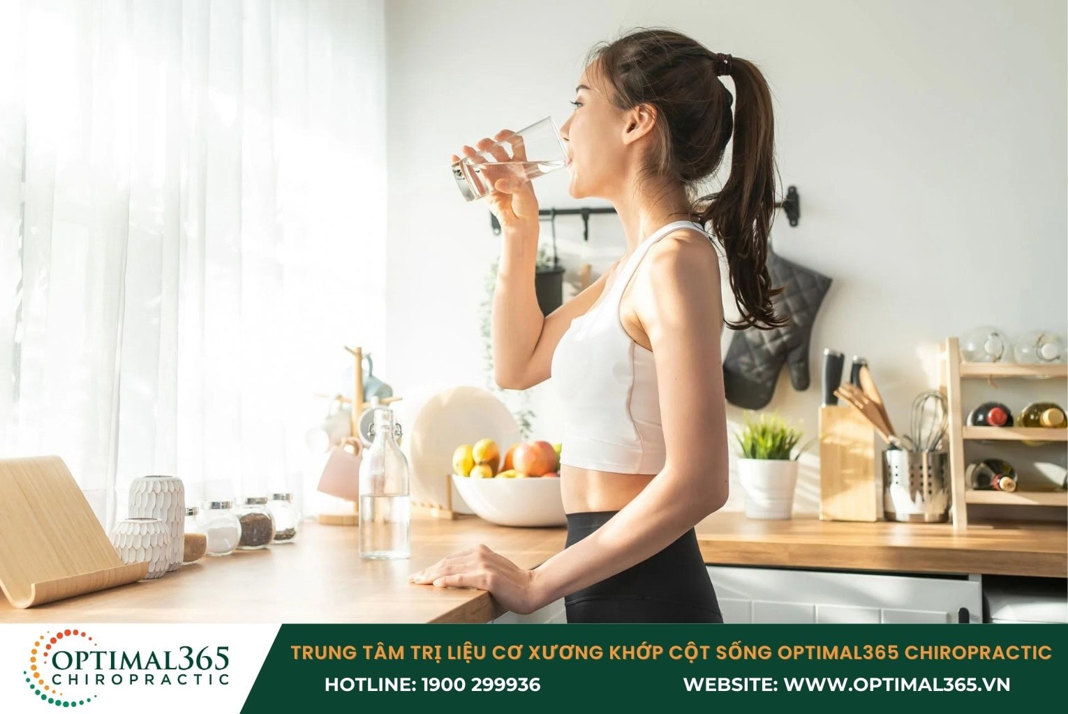 Uống đủ nước mỗi ngày