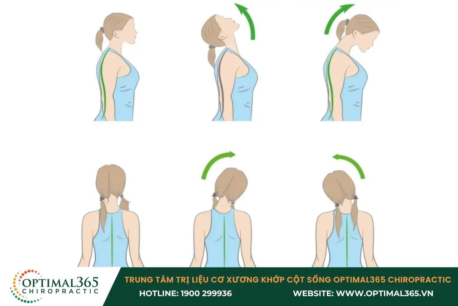 Lần lượt xoay cổ thật nhẹ nhàng sang 2 bên trái và phải