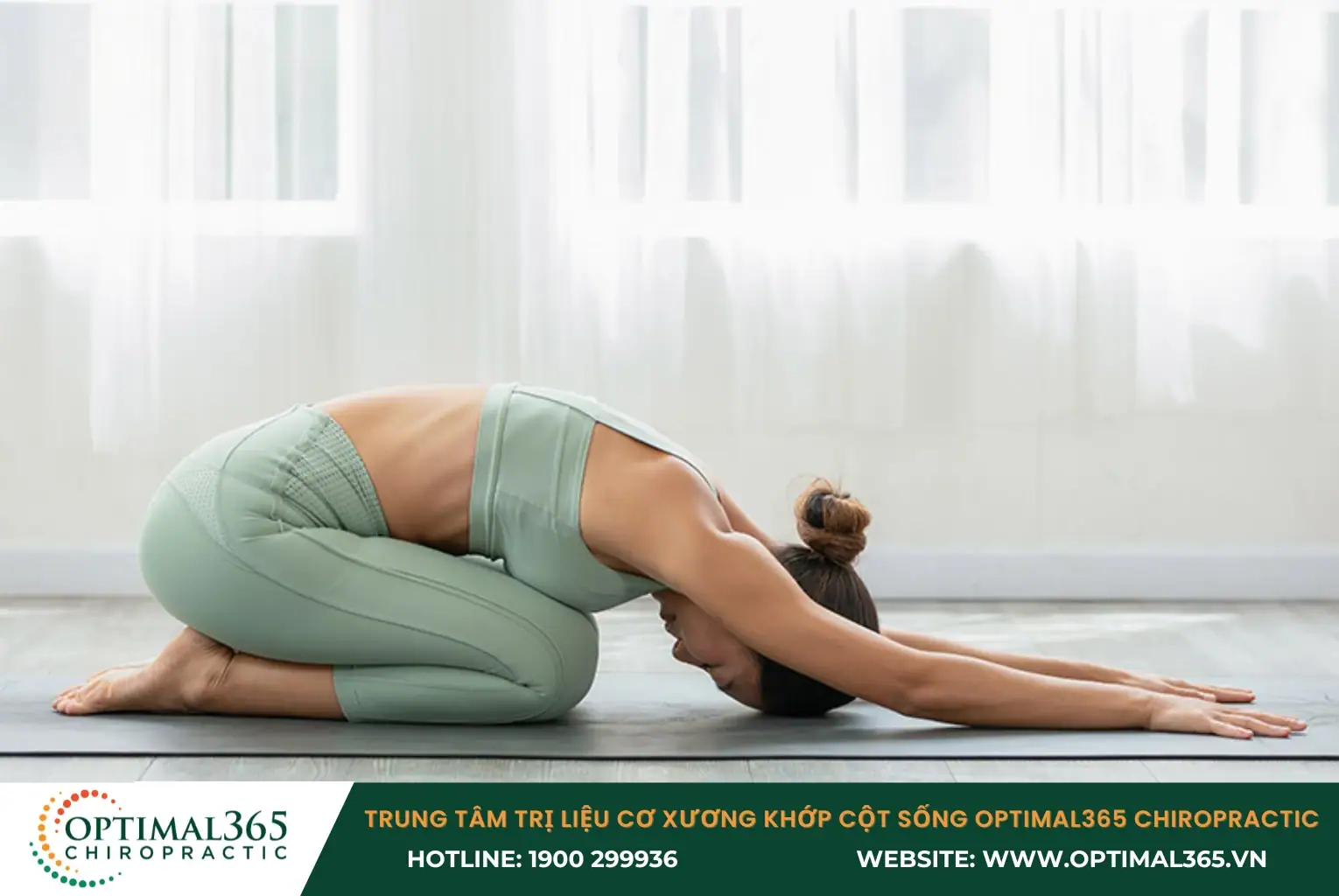 Bài tập kéo giãn cơ lưng dưới và cơ dựng sống giúp tăng cường lưu thông máu đến vùng bị tổn thương