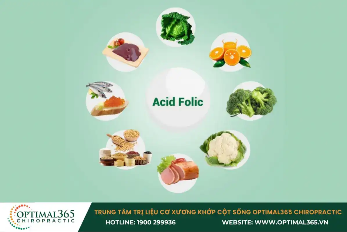 Bổ sung thực phẩm giàu acid folic vào thực đơn