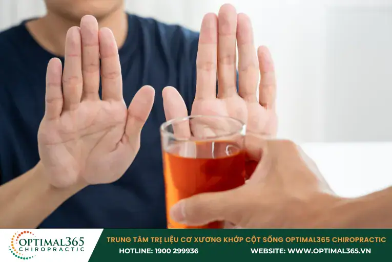 Hạn chế sử dụng đồ uống có cồn khi bị đau đầu