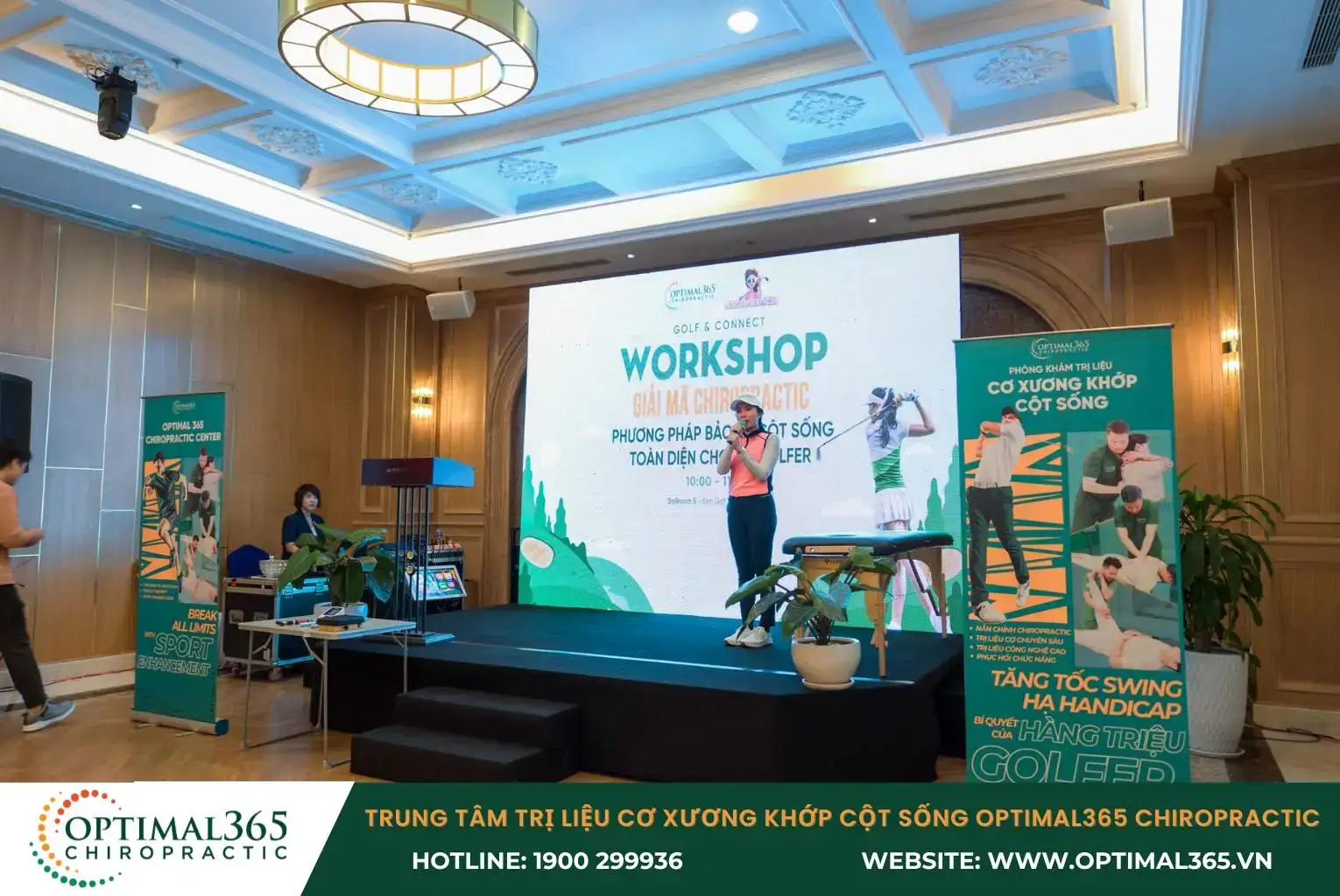 Workshop bảo vệ cột sống dành cho golfer do Optimal365 Chiropractic tổ chức