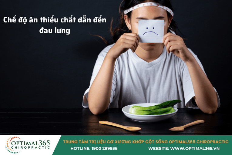 chế độ ăn thiếu chất dẫn đến đau lưng