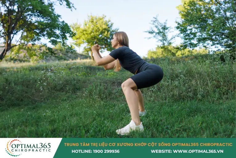 Ngồi xổm nửa chừng (Partial Squats)
