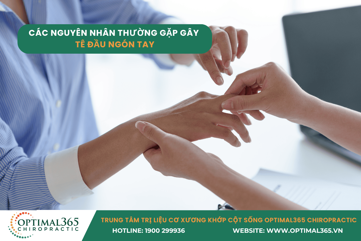 các nguyên nhân thường gặp gây tê đầu ngón tay