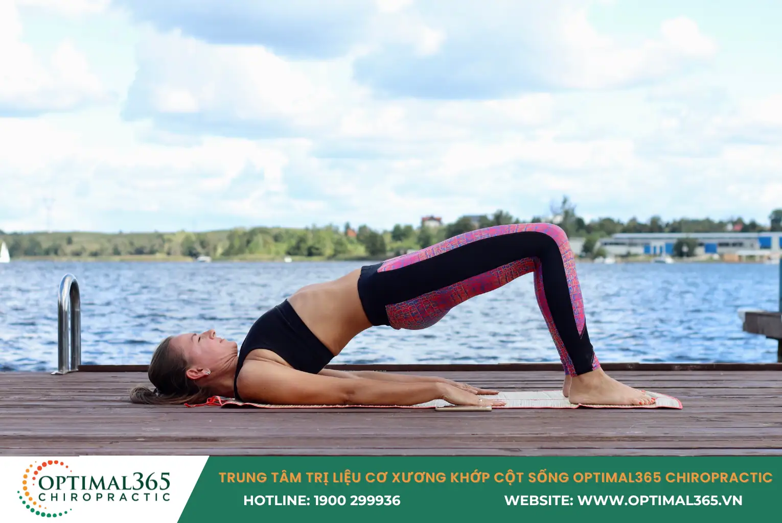 Tư thế cây cầu là một bài tập yoga chữa đau lưng vai gáy