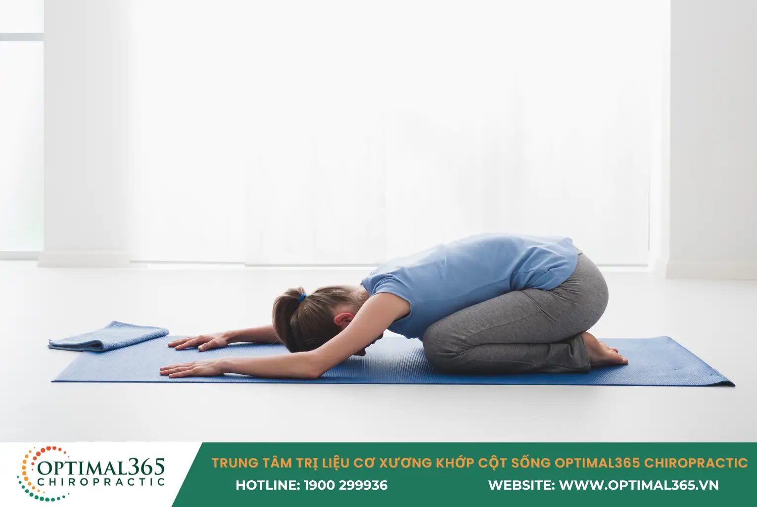Tư thế em bé - bài tập yoga chữa đau lưng vai gáy