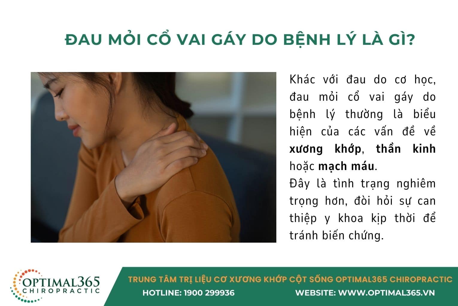 Đau mỏi cổ vai gáy do bệnh lý