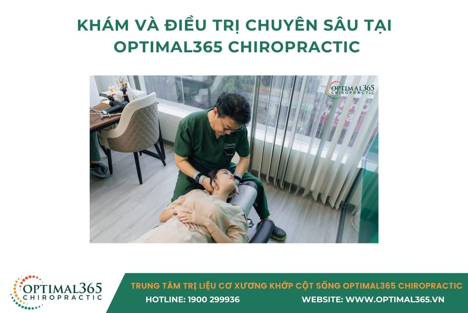 Khám và điều trị đau mỏi cổ vai gáy chuyên sâu tại Optimal365 Chiropractic