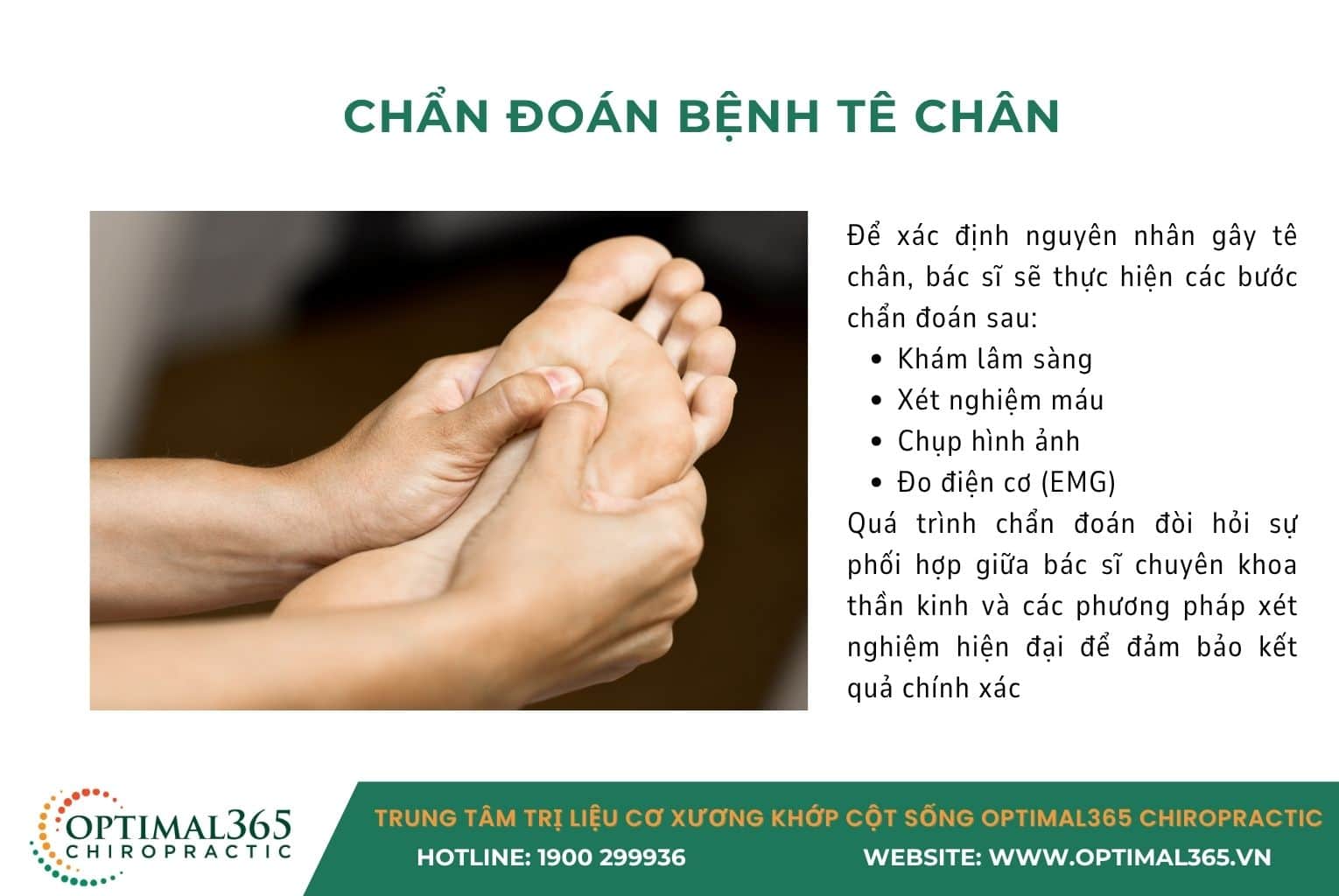 Điều trị bệnh tê chân 