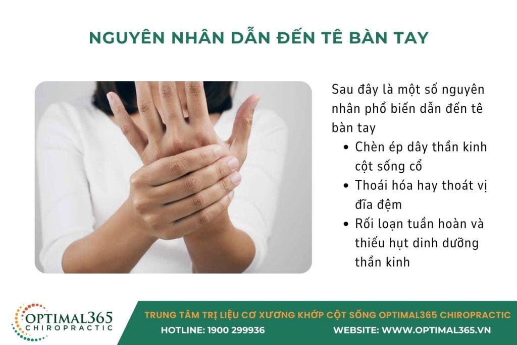 tê bàn tay mỗi ngày