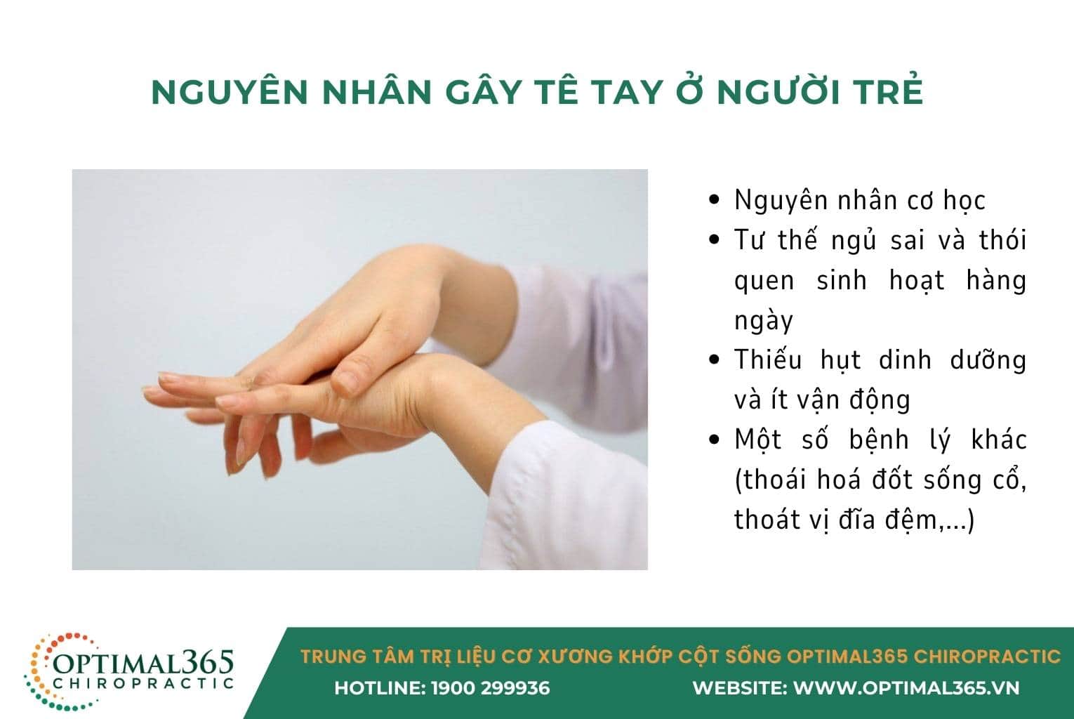 Nguyên nhân gây tê tay ở người trẻ