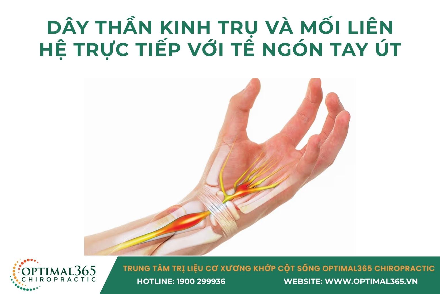 Dây thần kinh trụ và mối liên hệ trực tiếp với tê ngón tay út